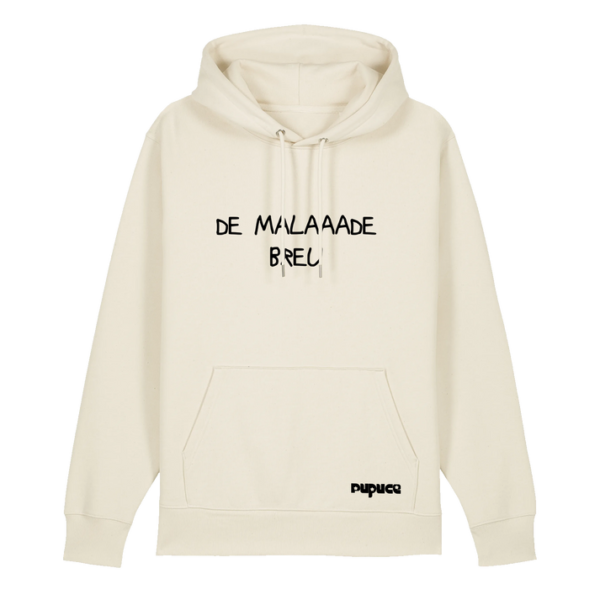 Hoodie Cordon Pupuce Ecru De Malade Breu