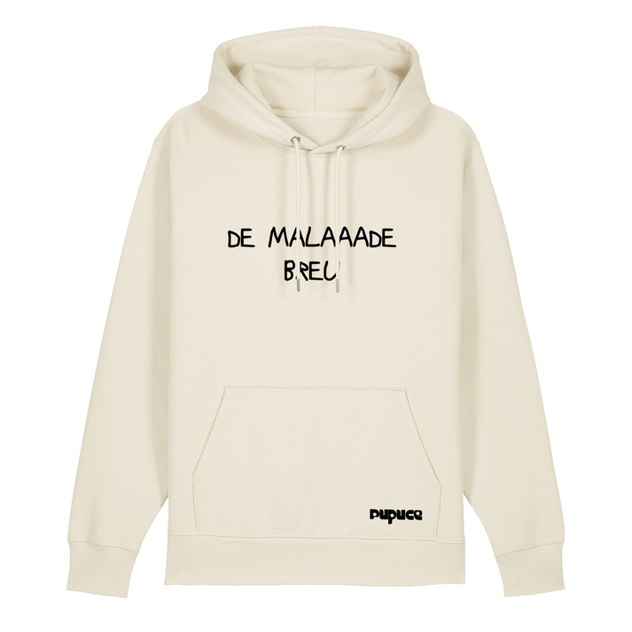 Hoodie Cordon Pupuce Ecru De Malade Breu