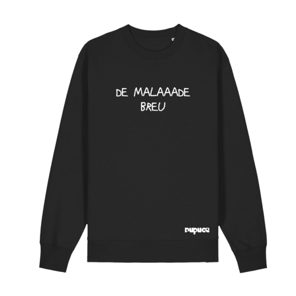 Sweat Col rond Pupuce Noir De Malade Breu