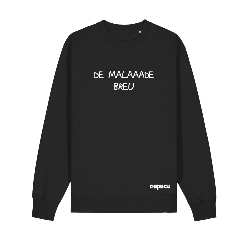 Sweat Col rond Pupuce Noir De Malade Breu