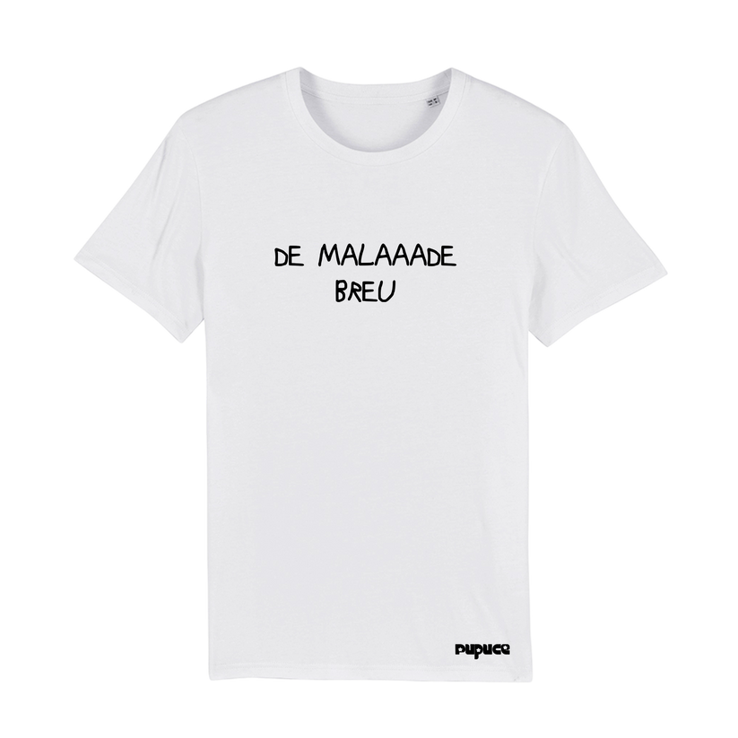 T-shirt classique Pupuce Blanc De Malade Breu