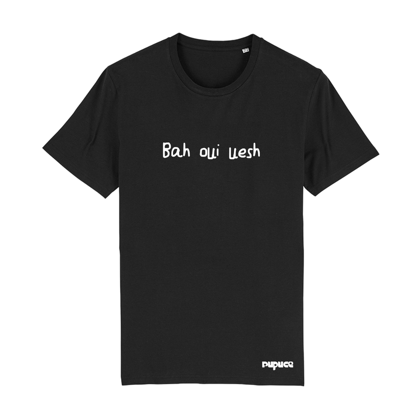 T-shirt classique Pupuce Noir Bah Oui Wesh