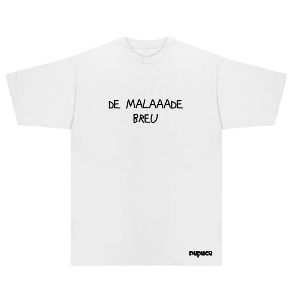 T-shirt Oversize Pupuce Blanc De Malade Breu