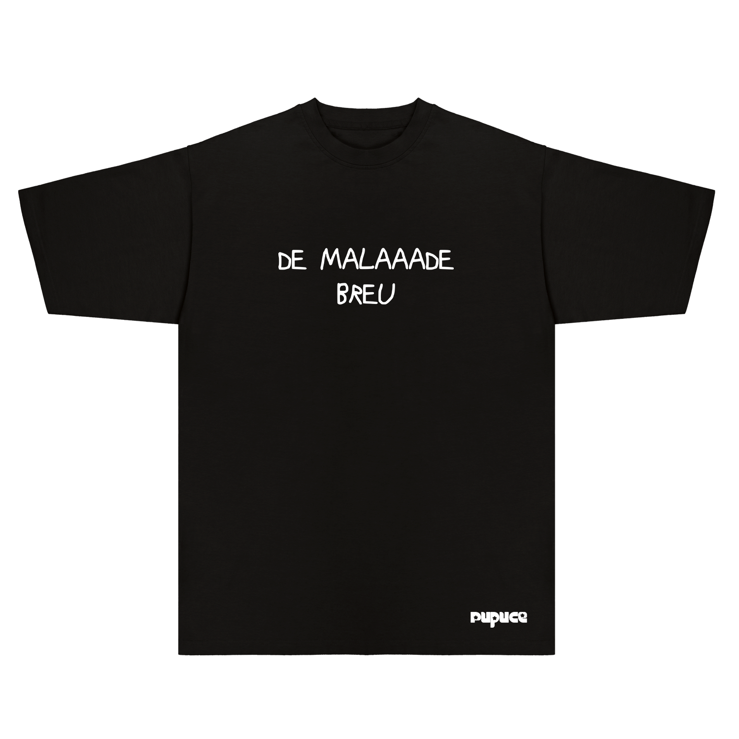 T-shirt Oversize Pupuce noir De Malade Breu